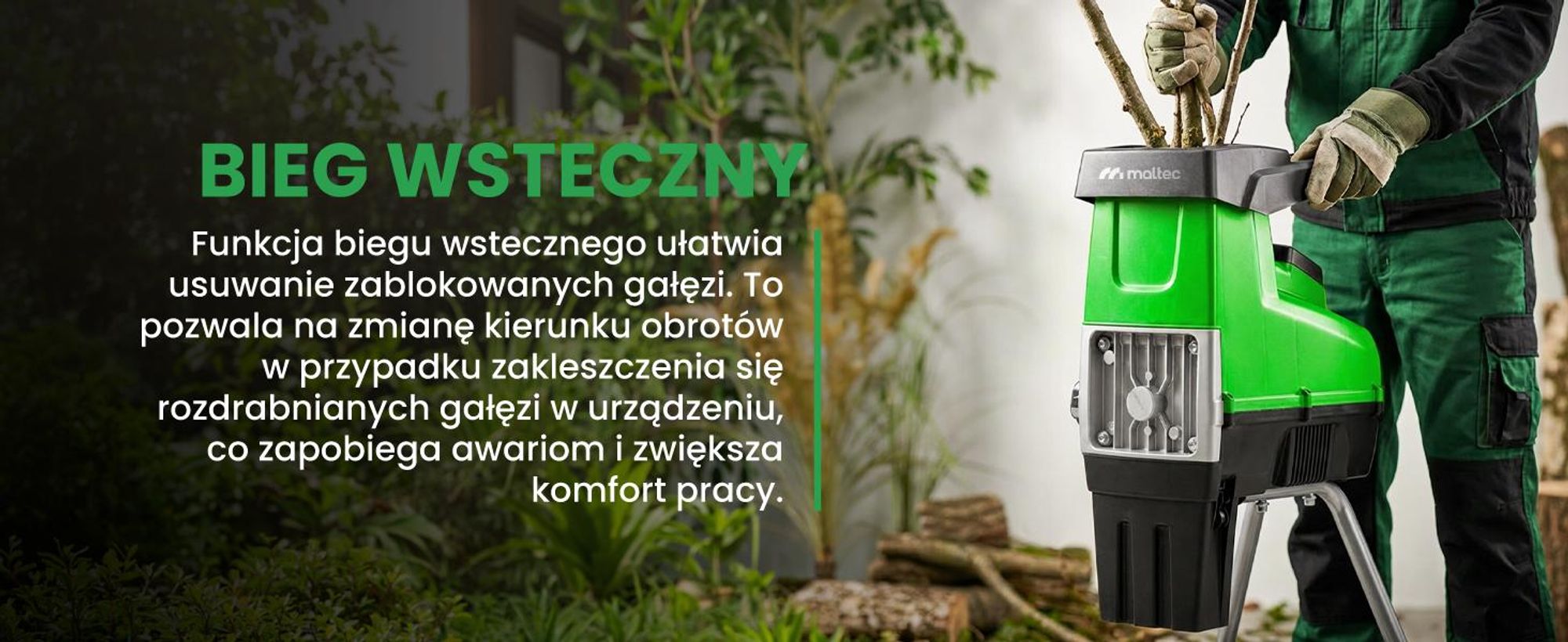 Elektryczny rozdrabniacz do gałęzi drewna samozasysający 3500W