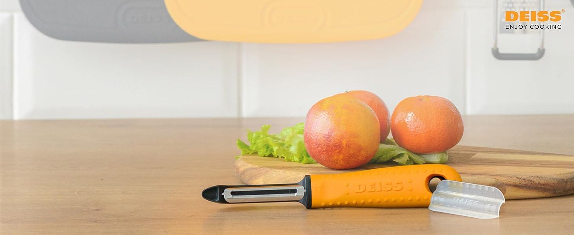 Deiss PRO Premium Gemüseschäler - Scharfer Edelstahlschäler mit einfachem, rutschfestem Griff, Kartoffelschäler für die Küche