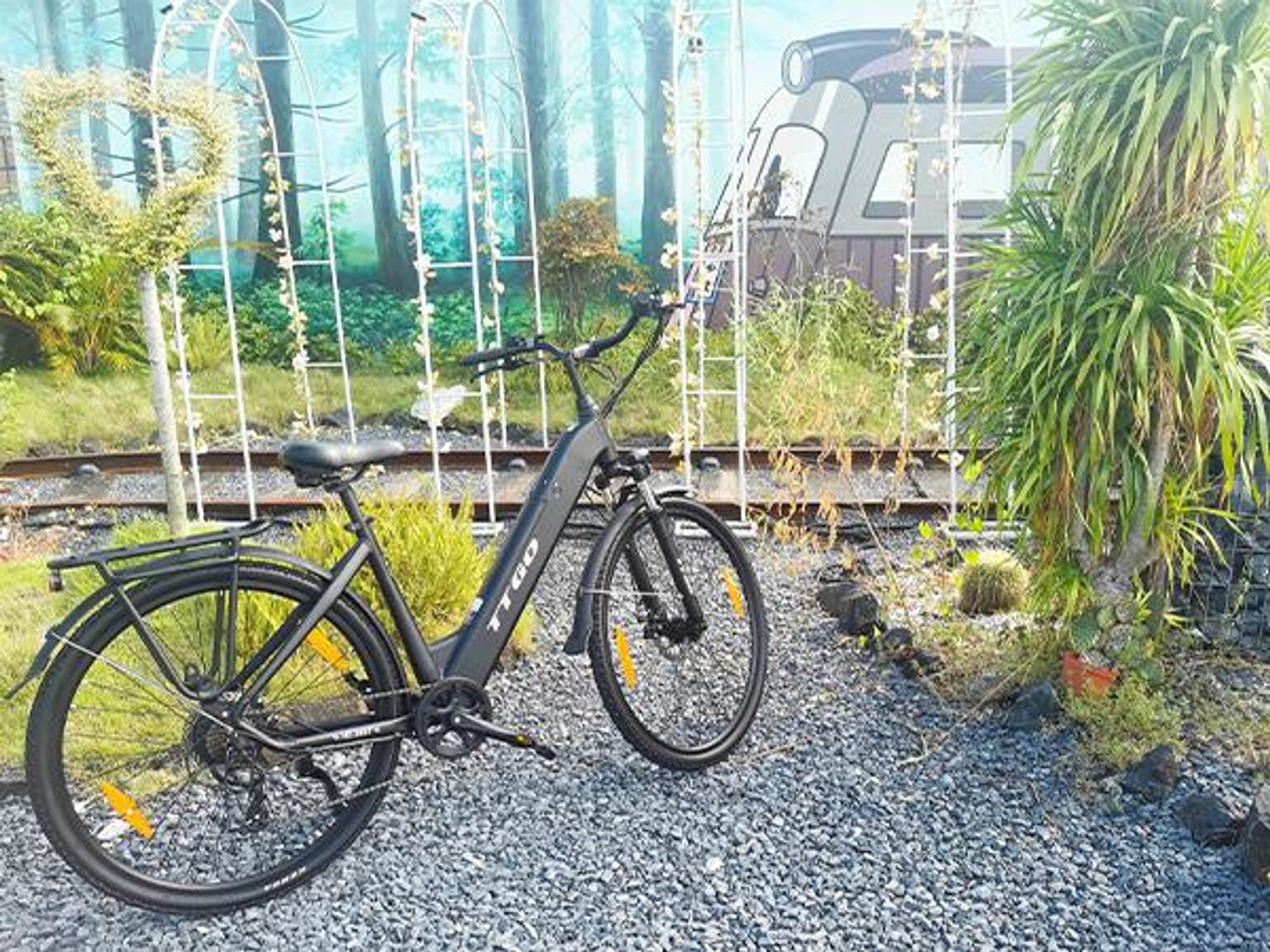 TTGO HZ-28ST E-Bike - 250W Motor 36V20AH Akku 28 Zoll Reifen Mechanische Scheibenbremsen - Schwarz