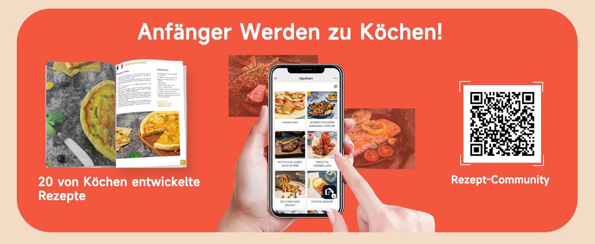 Aigostar Cube Heißluftfritteuse 7L 1900W LED Display Schwarz