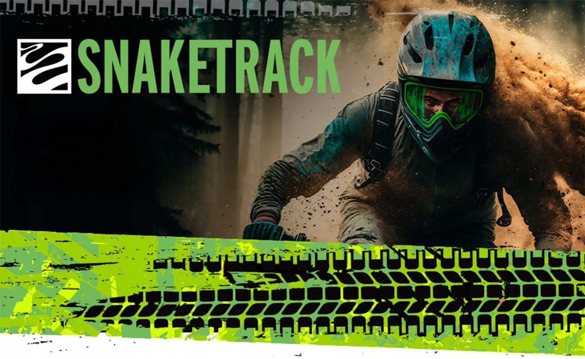 Forever Support de téléphone portable pour vélo Snake Track avec triple poche de cadre, support tactile Smartphone étanche