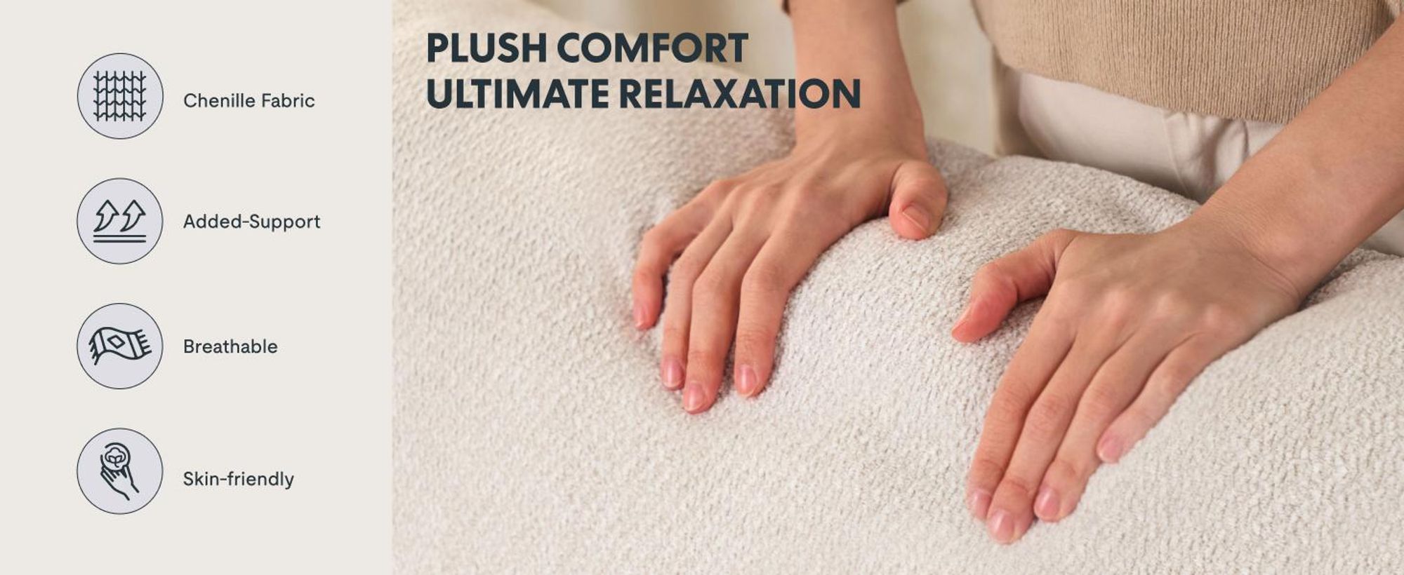 FLEXISPOT Mochi Pro Zero-Wall XXL Elektrischer Relaxsessel, 1,5-Sitzer mit 138 cm Sitzbreite, Fernsehsessel für Große&Schwere, Klemmschutz&USB-C,Beige