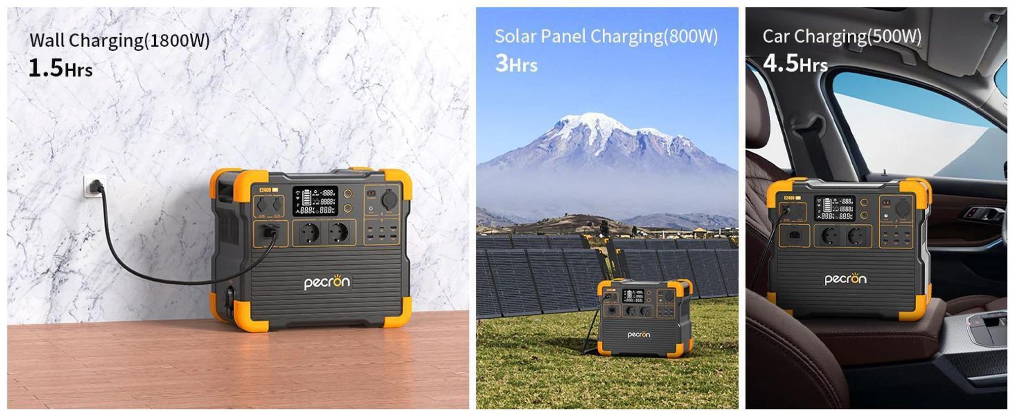 PECRON E2400LFP Draagbare Powerstation | 2048Wh 2400W LiFePO4 Accu