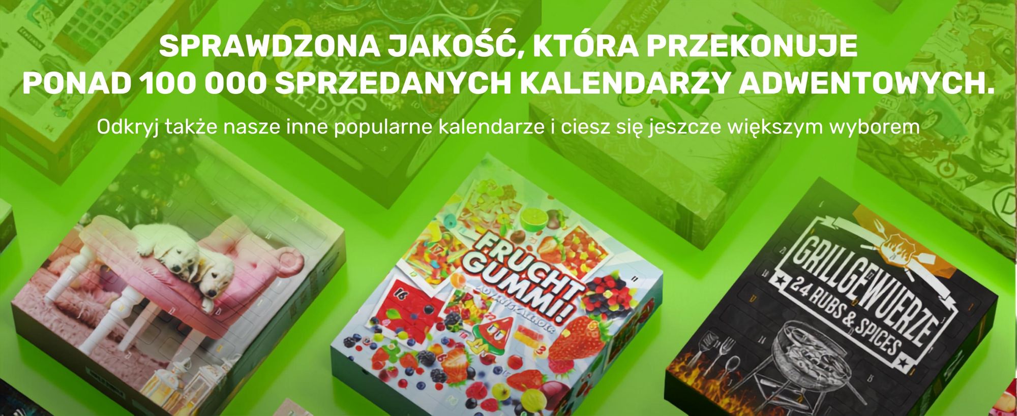 BOXILAND® wegański kalendarz adwentowy 2026, 24 przekąski, słodycze