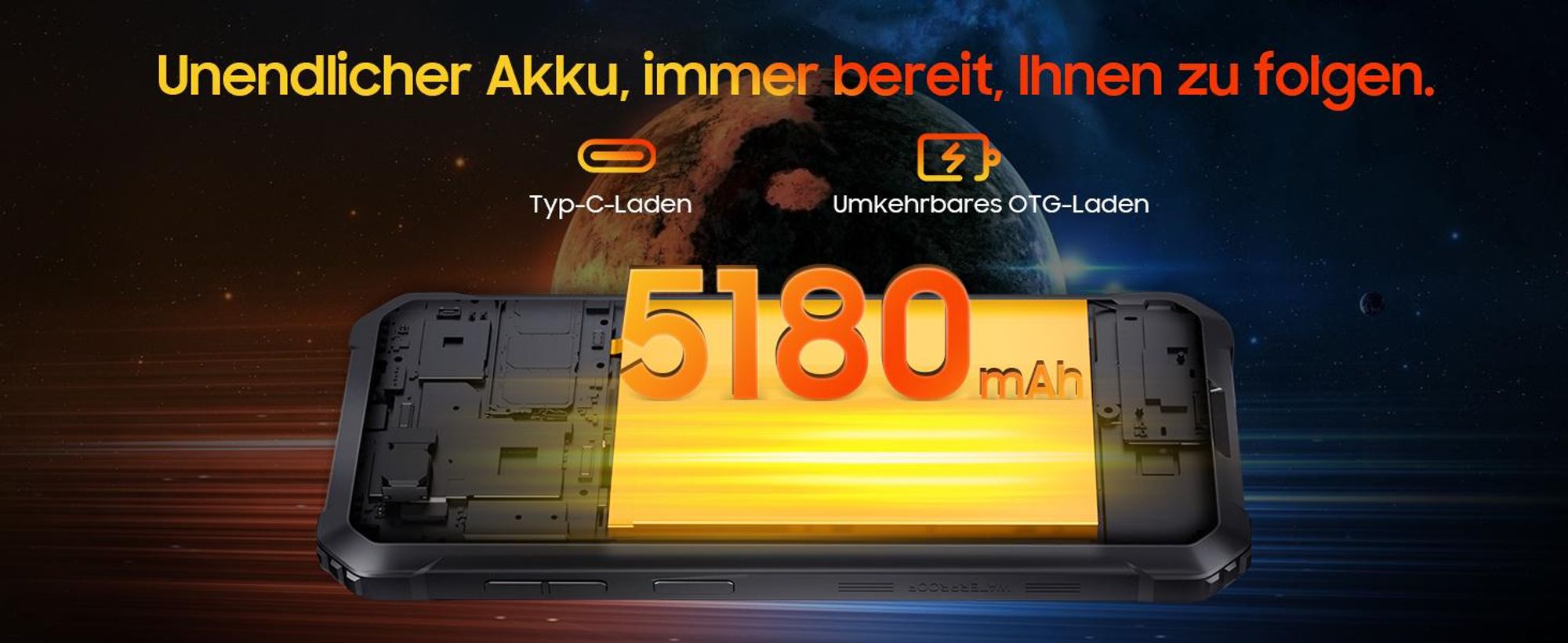 Blackview BV4800 Outdoor Handy 6GB+64GB, IP68/IP69K & MIL-STD 810H , 6,56 Zoll HD+ Display, 5180mAh Hochleistungsakku, Android 13 + Doke 3