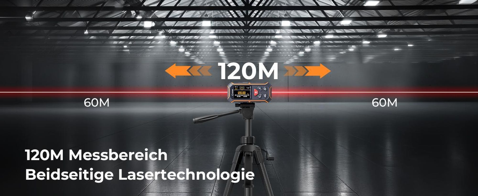 CIGMAN CD-60R – Bilateraler Laser-Entfernungsmesser mit 120m Reichweite
