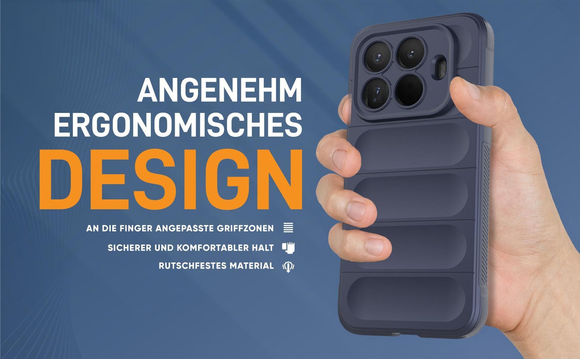 Schwarze rutschfeste Hülle für Xiaomi 15T Pro mit weichem Mikrofaser Inlay