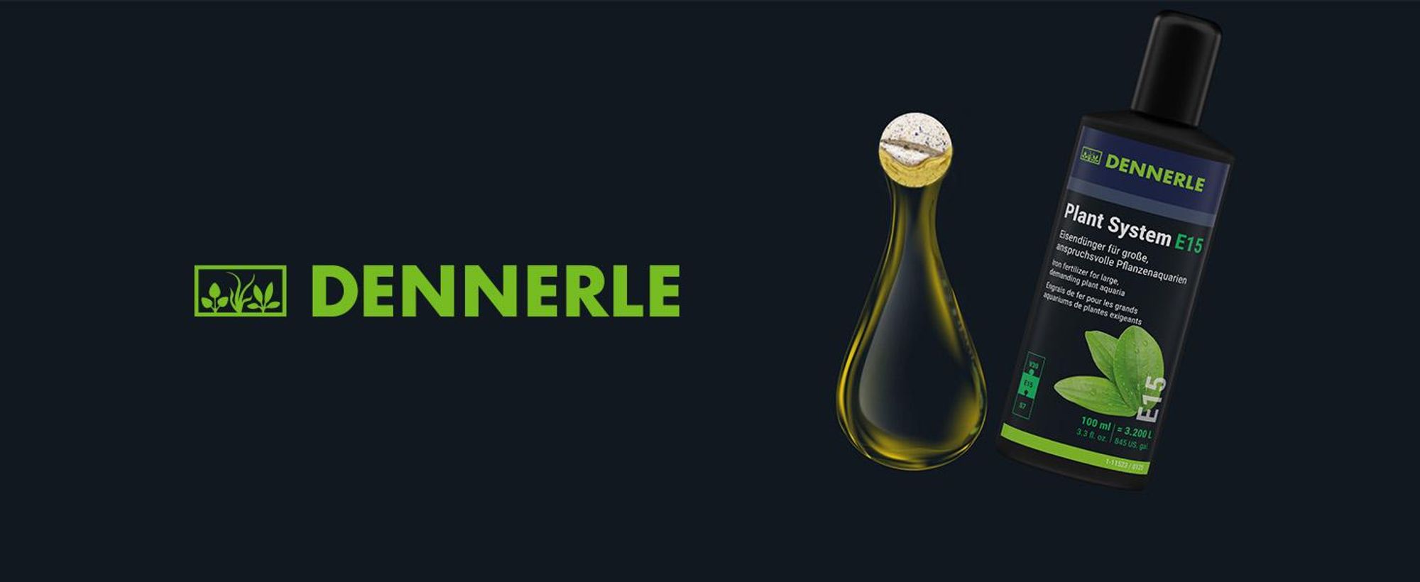 Dennerle Plant System E15 - Flüssiger Eisendünger für Süßwasseraquarien