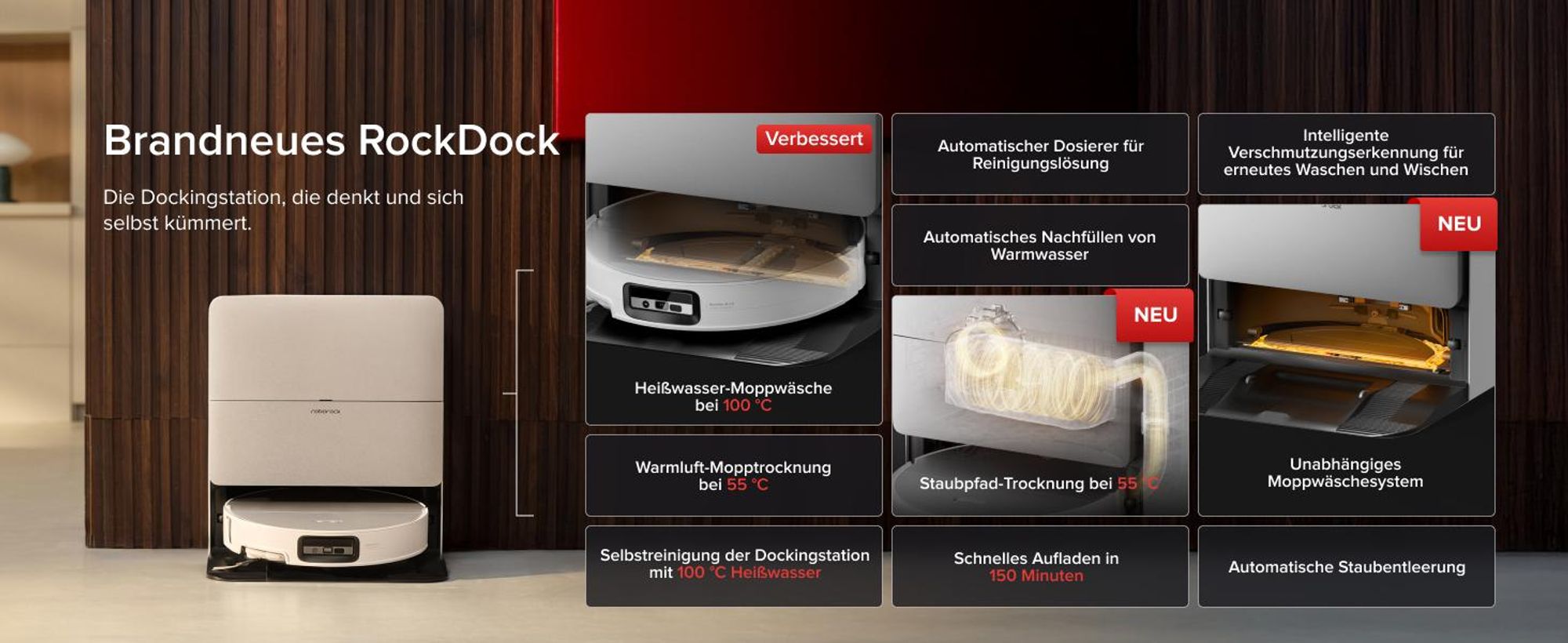 Roborock Saros 20 Sonic Staubsauger Roboter, 36.000 Pa Saugroboter mit Wischfunktion, Dual Anti-Tangle System, 7,98cm Ultra-Slim Design (Weiß)
