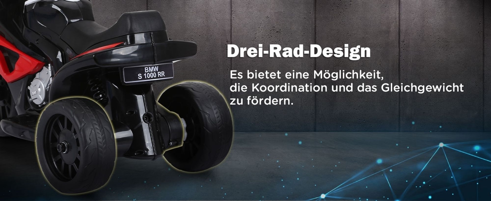 HOMCOM Elektro Motorrad für Kinder Kindermotorrad Kinderfarhzeug BMW Linzenz