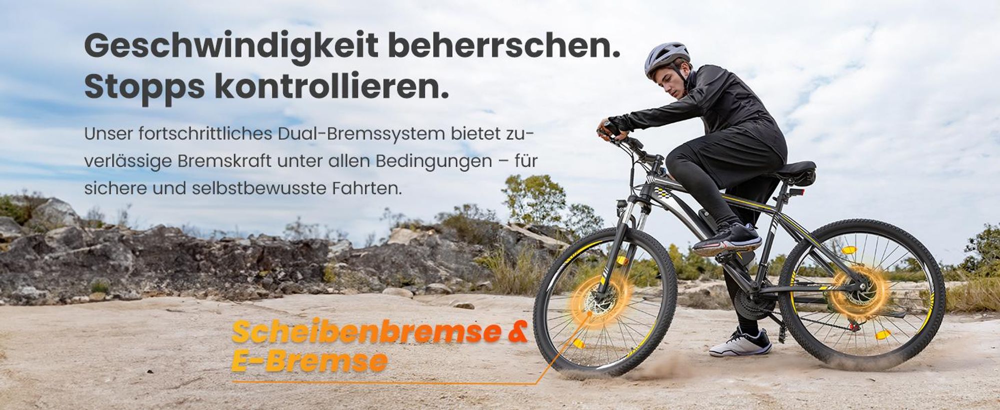 Touroll U1 26 E-Bike 26 Zoll 250W 468Wh Shimano 21-Gang 65km Reichweite StVZO IPX4 Schwarz