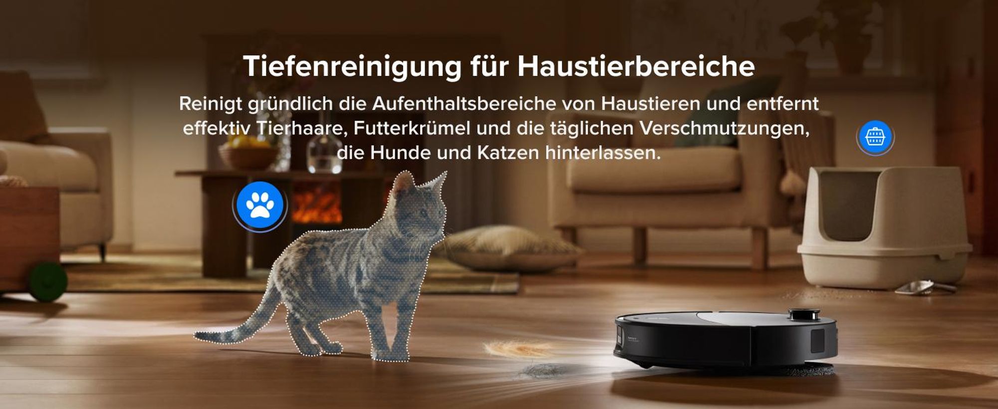 Roborock Qrevo Edge 2 Staubsauger Roboter, 25.000 Pa Saugroboter mit Wischfunktion Wischmopp-Hebefunktion, 80 °C Moppwäsche mit heißem Wasser, Schwarz