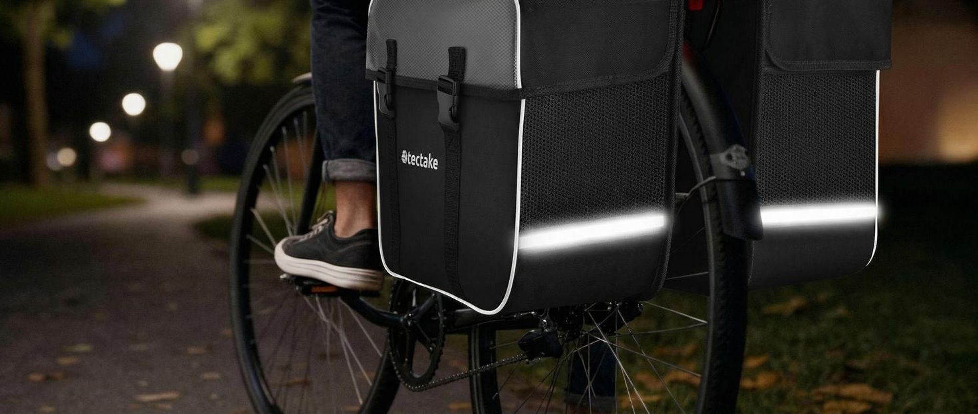 Set Fahrradtasche Georg und Fahrradrahmentasche große Fahrradtasche mit 2 Fächern wasserabweisend und robust