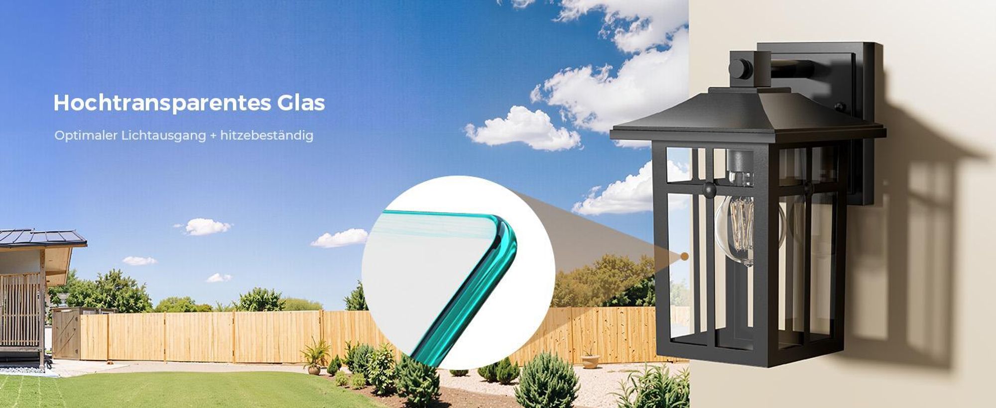 S'AFIELINA Wandleuchte Außen, Außenlampe Wand für Terrasse, Aussenleuchten Hauswand, E27 Fassung, Wandlampe Schwarz, 3 Stück