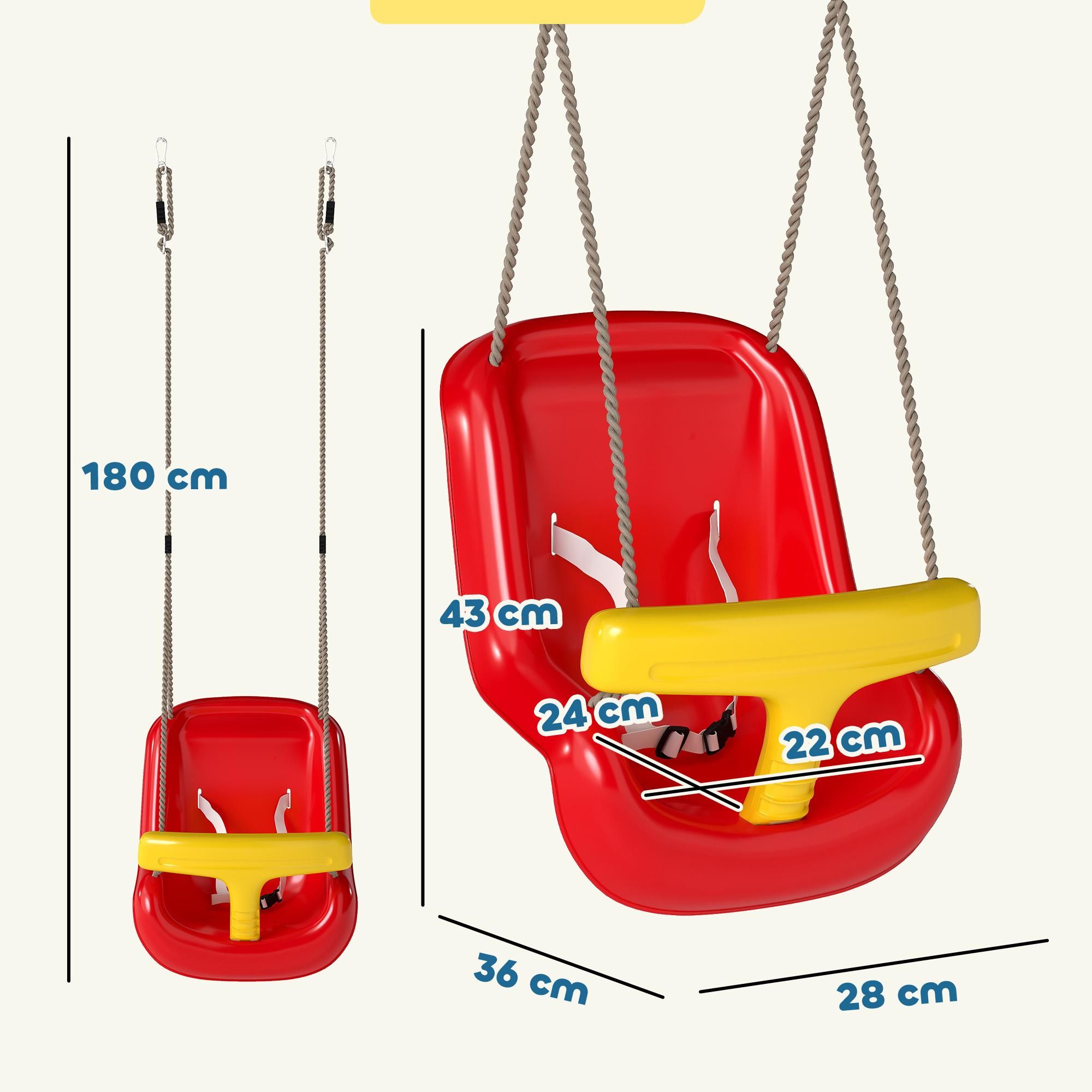 Kleinkindschaukel 9–36 PE