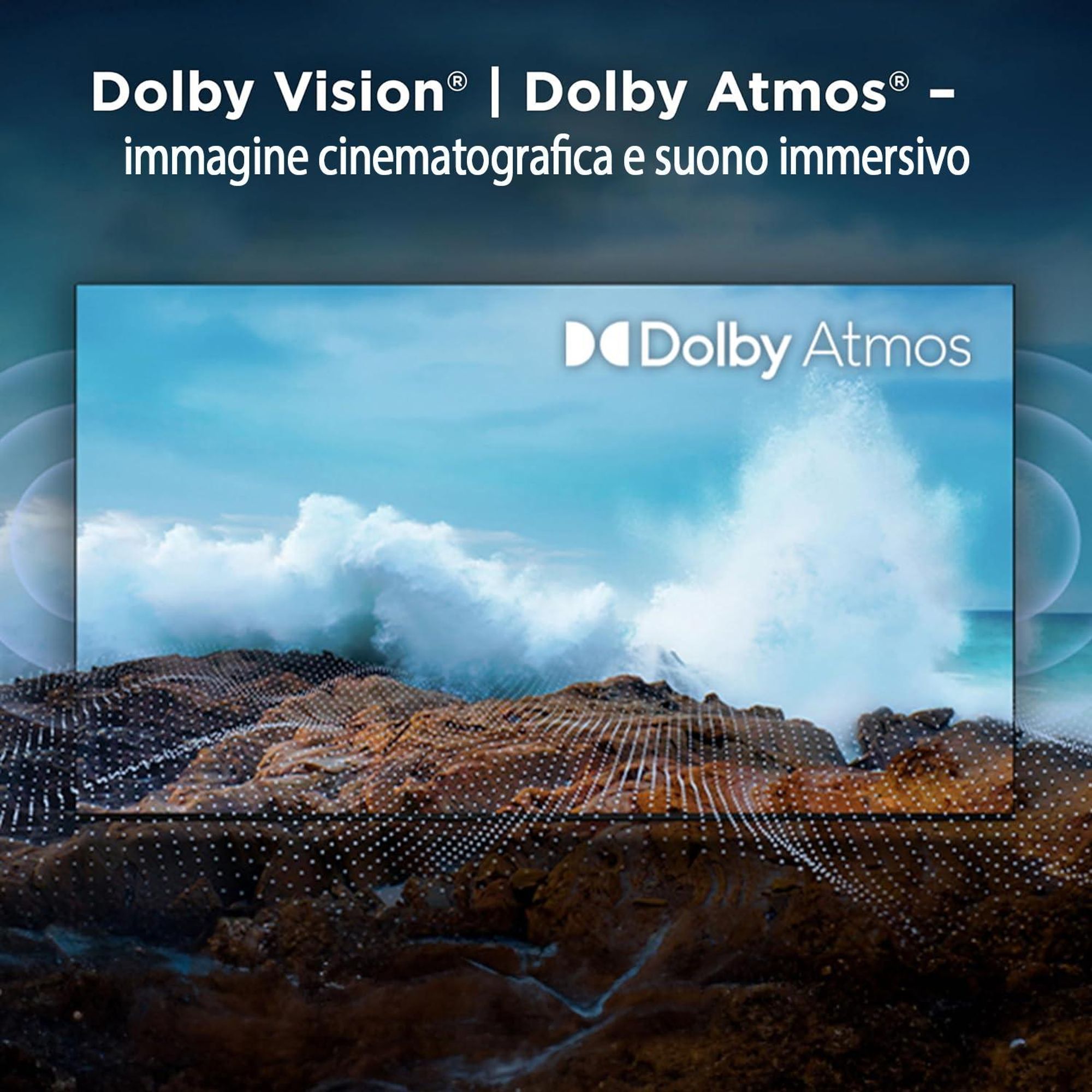 Hikers 43Z1 Televisore Smart TV - 43 pollici Schermo FHD 1920*1080 Risoluzione Android Compatibile Dolby Atmos Audio Qualità - Nero