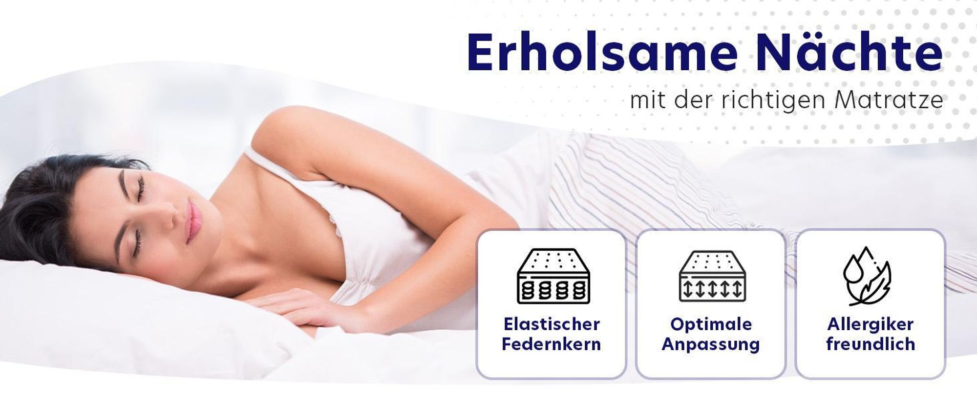 Taschenfederkernmatratze 140x200 cm | Höhe 21 cm | Härtegrad H4 | 7-Zonen-System für ergonomisches Liegen | Träumegut24