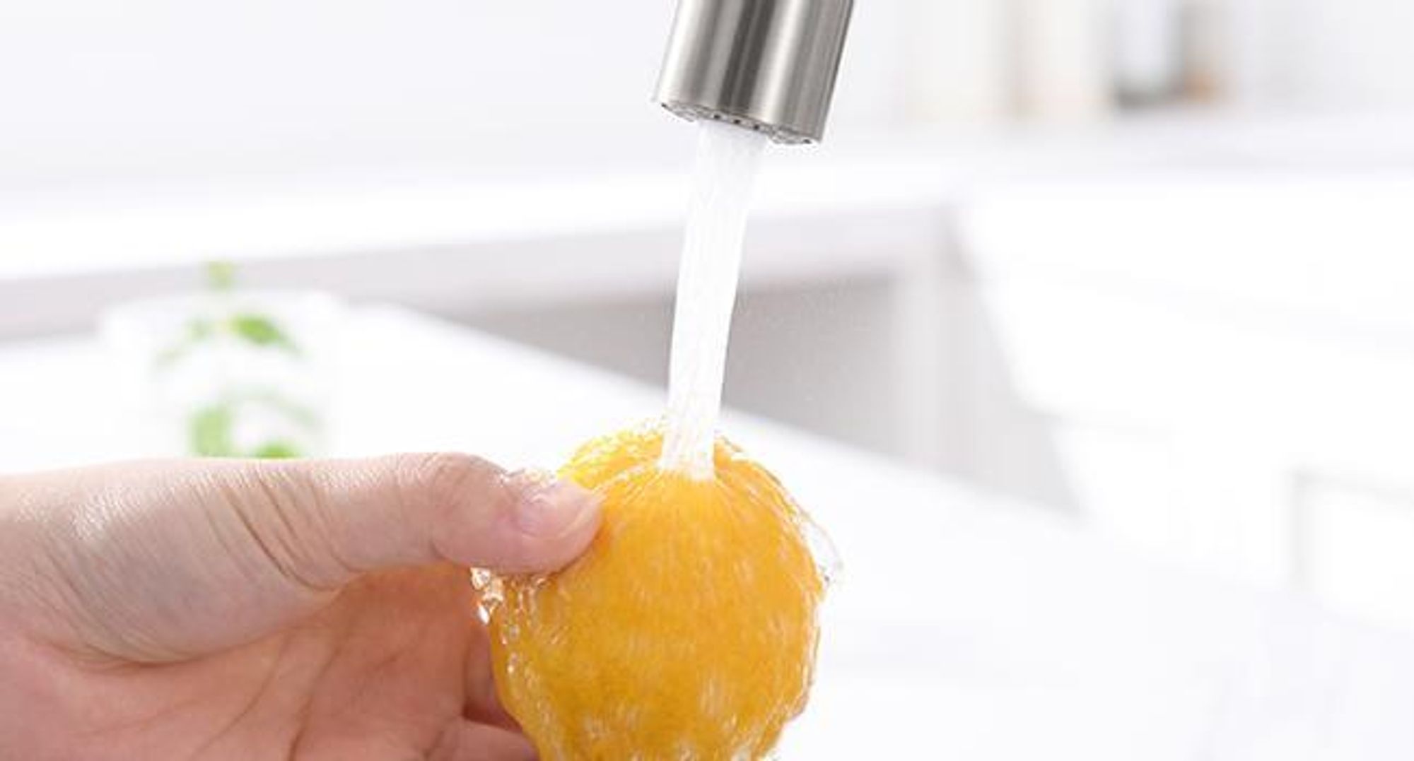 Cecipa Niederdruck Küchenarmatur Gebürsteter Edelstahl Ausziehbar, Wasserhahn Küche mit Brause, 360° Drehbar Spültischarmatur für Kleinspeicher