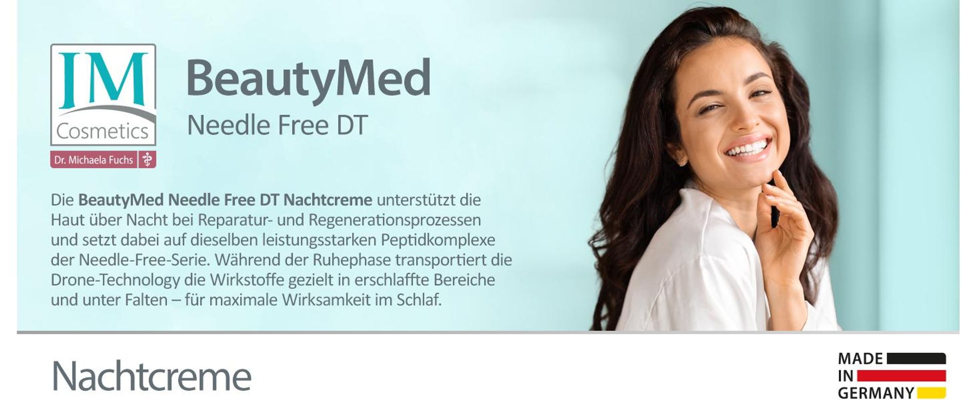 Genius IM Cosmetics BeautyMed Needle Free DT Nachtcreme 50 ml - entwickelt mit Dr. Michaela Fuchs