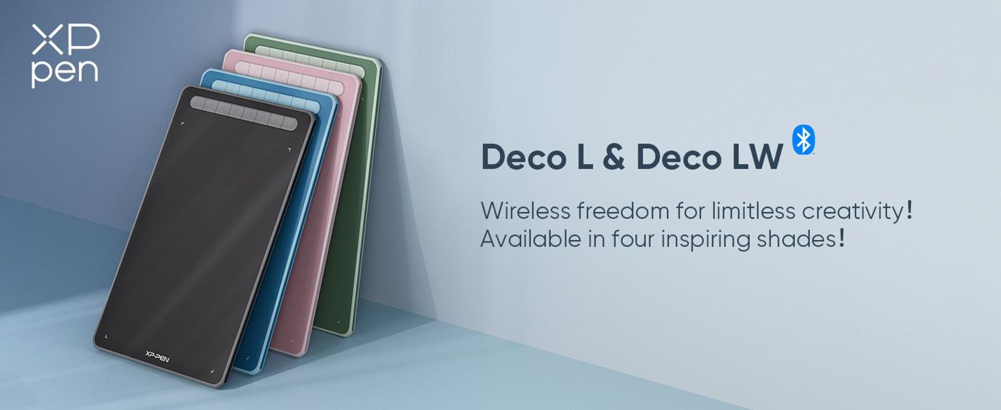XPPen Deco LW, Verkabelt & Kabellos, 5080 lpi, 254 x 152,4 mm, USB/Bluetooth, 1 cm, Stift