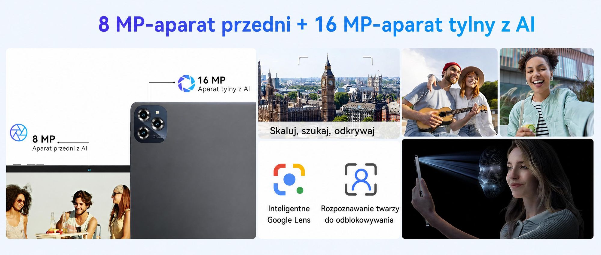 BESTTAB W90 11-calowy tablet Android 15, 256 GB przestrzeni dyskowej, 1920 x 1200 pikseli, Android 15, 24(8+16) GB RAM, 5G WiFi, Bluetooth, bateria 8000 mAh,