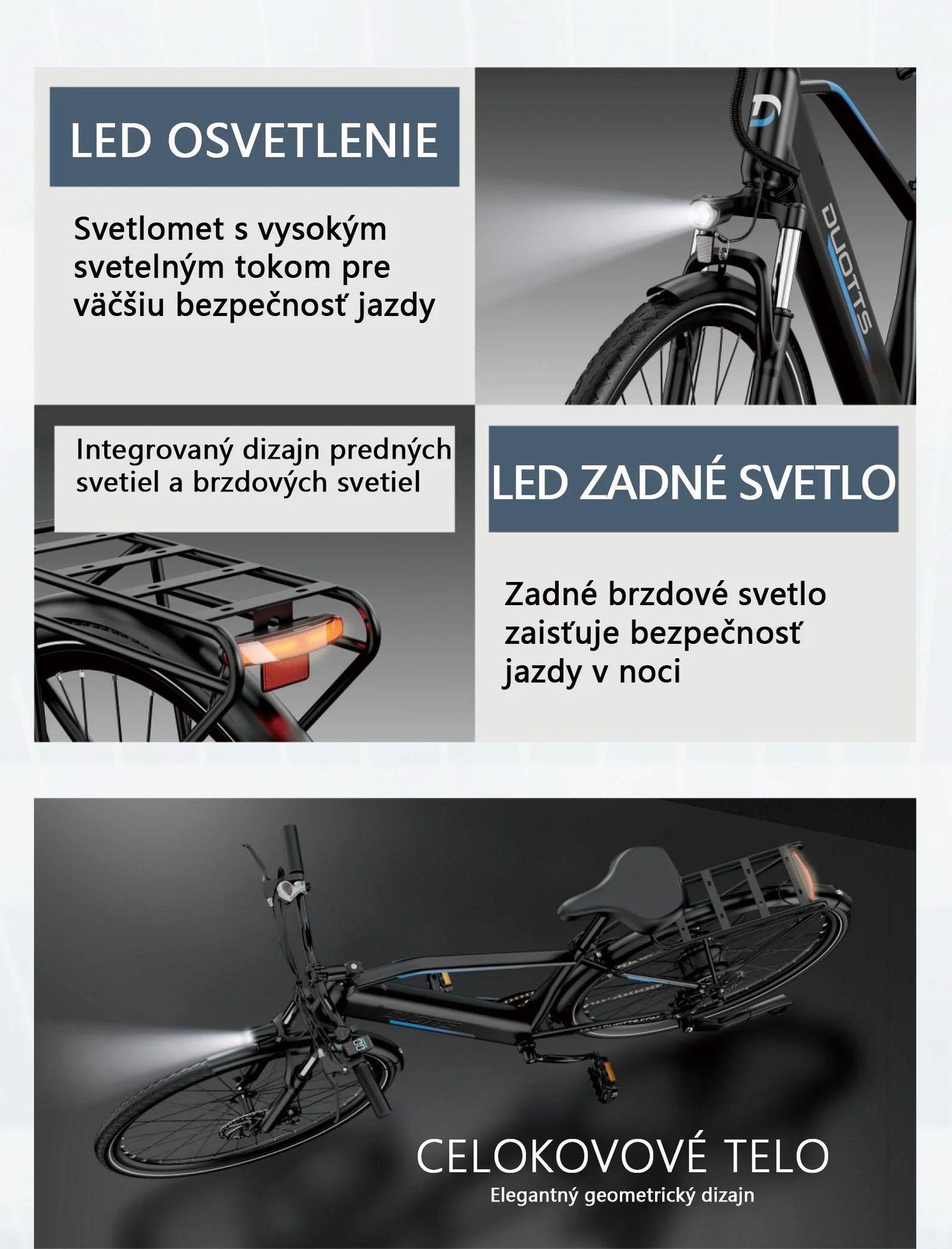 E-bike Duotts C29 Lite - Motor 250W Batéria 36V13AH Pneumatiky 27.5" Kotúčové Brzdy - Modro Čierne