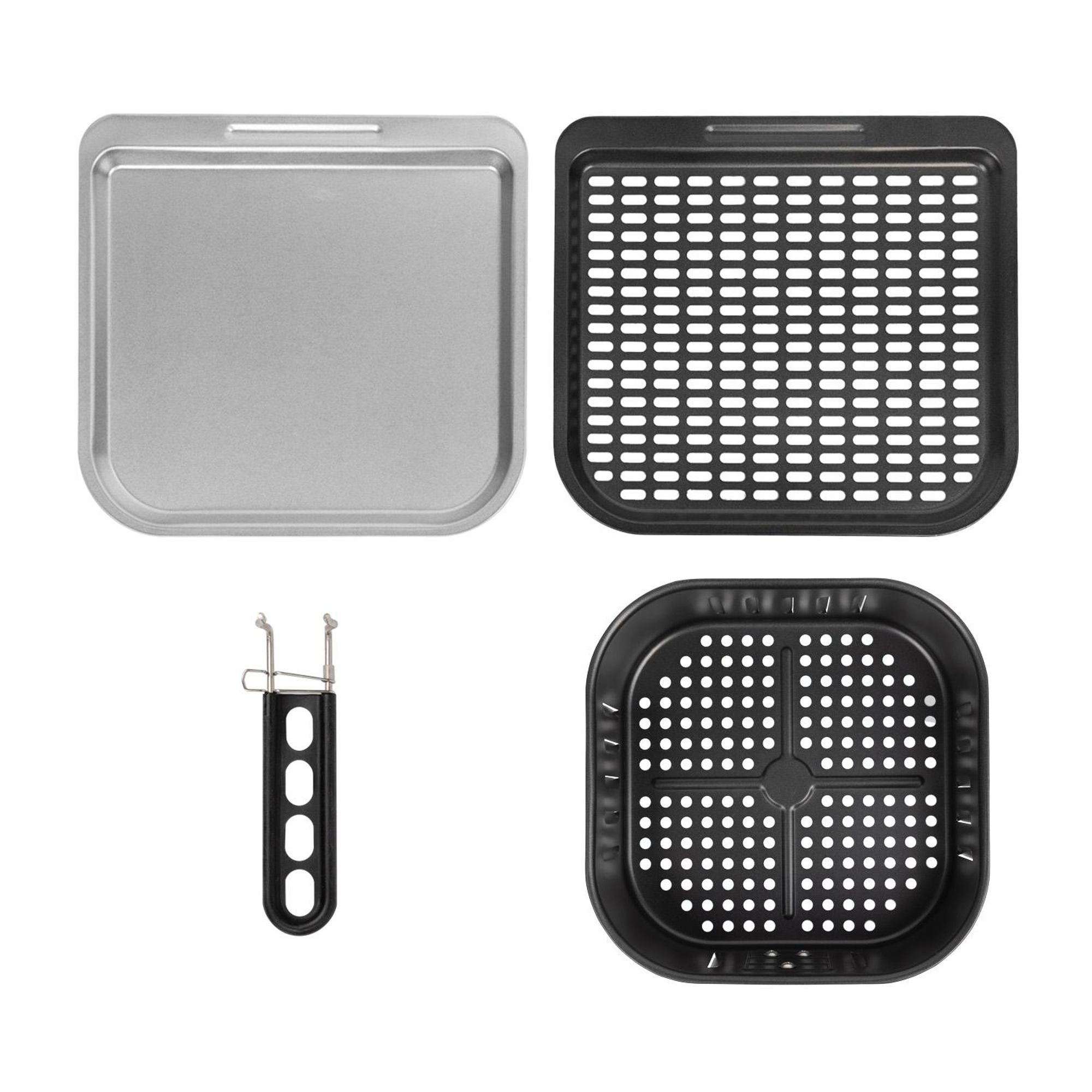 Kompakter Mini-Backofen tragbarer Ofen 10L 1800W Heißluftfritteuse Öl-frei