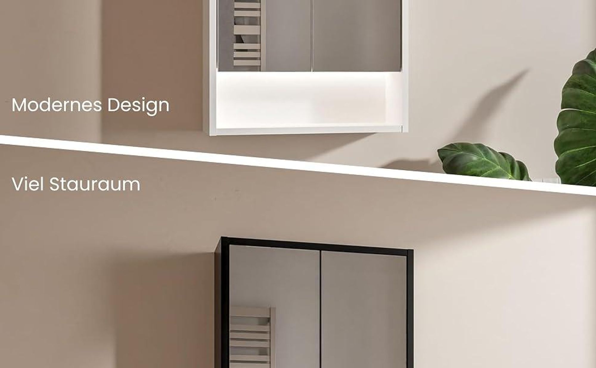 LED Spiegelschrank Bad 60x78 cm Weiß mit Beleuchtung 4000K Steckdose Schalter Badezimmerschrank Hängeschrank