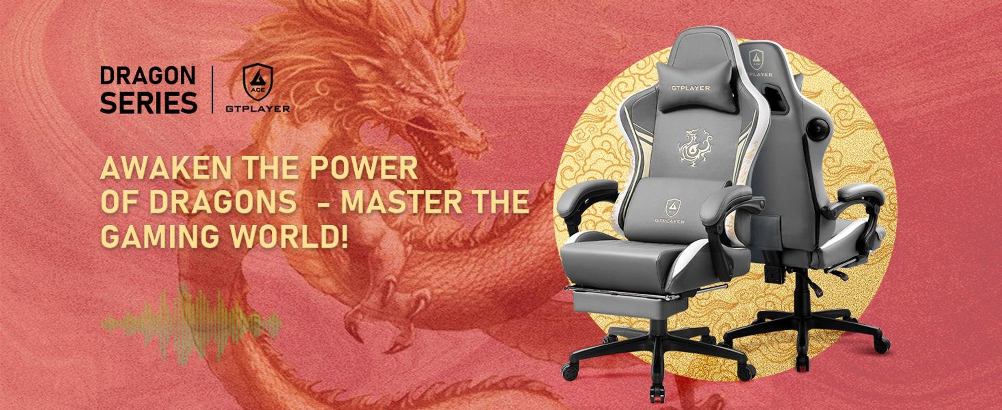 GTPLAYER Herné kreslo Herné kreslo s reproduktormi Bluetooth a opierkou na nohy, kancelárske kreslo série Dragon, ergonomické otočné kreslo, počítačové kreslo sivé