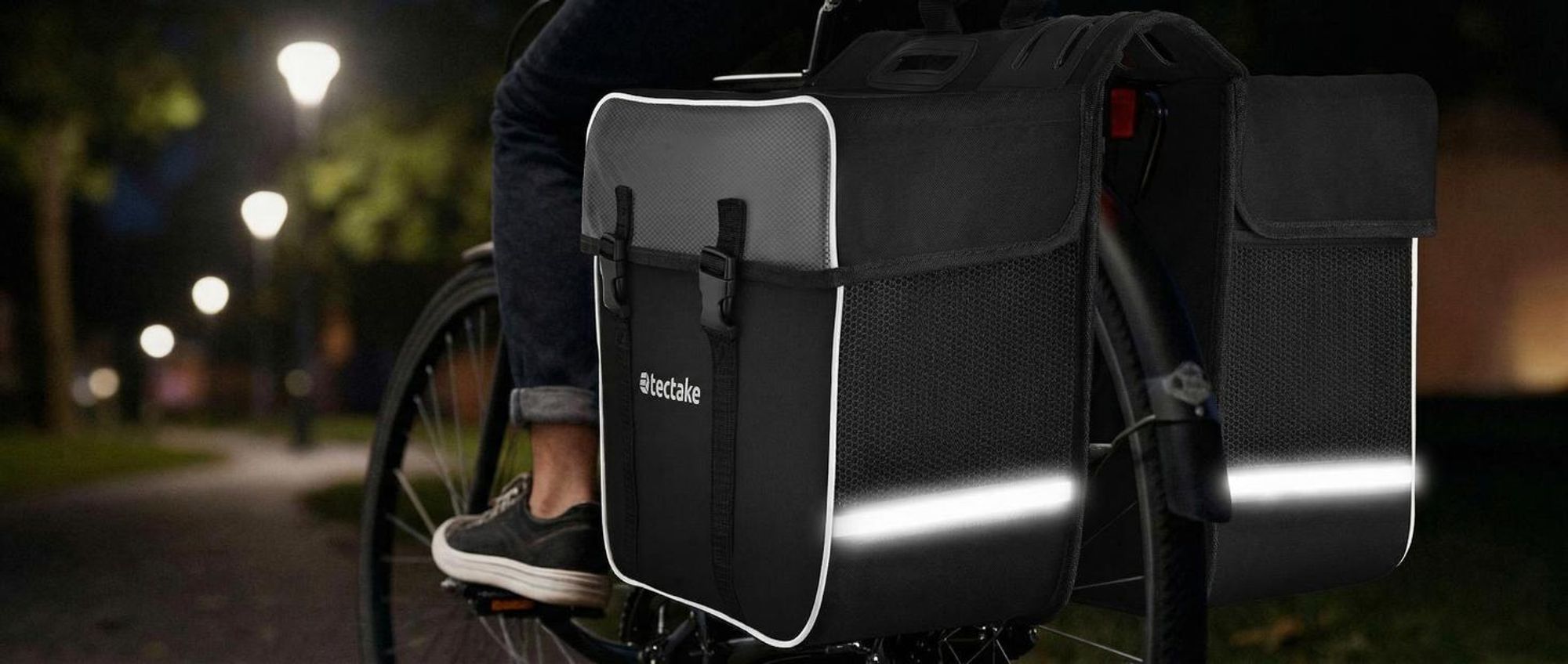 Set Fahrradtasche Georg und Fahrradrahmentasche große Fahrradtasche mit 2 Fächern wasserabweisend und robust