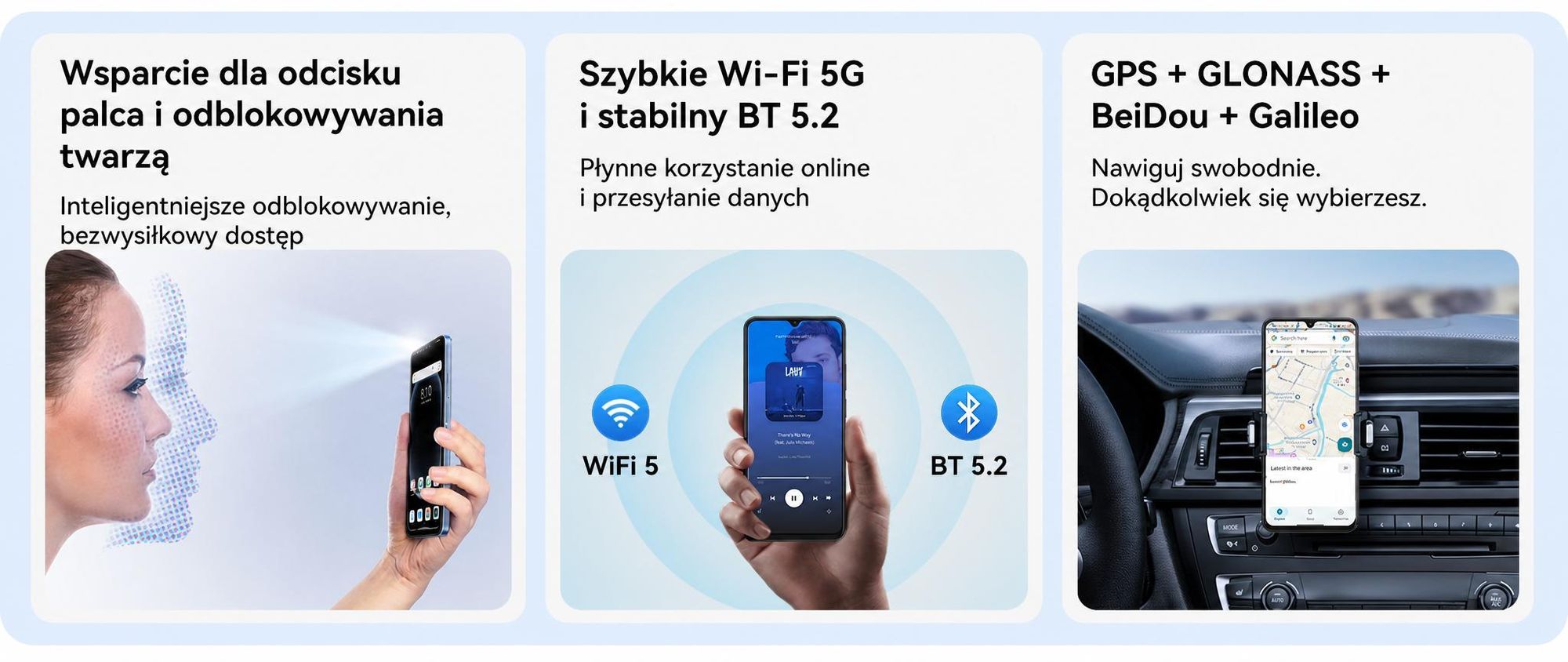 Smartfon Blackview WAVE 10 bez umowy, system Android 16, 32+128 GB, dwie karty SIM, częstotliwość odświeżania 120 Hz, ekran 6,88", aparat 32 MP, zdjęcia na żywo, bateria 5000 mAh, Face ID, Wi-Fi 5G, system Doke OS 5.0