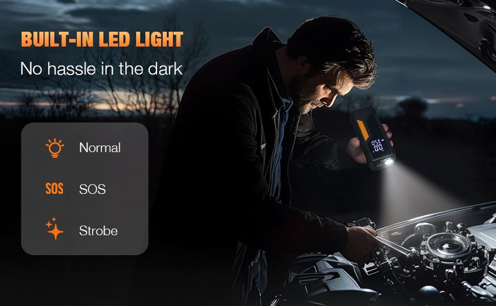 Elektrische Luftpumpe, 6000mAh Tragbare Elektrische Pumpe, Luftkompressor mit Powerbank und LED-Taschenlampe, für Autos, Fahrräder, Motorrad, Bälle