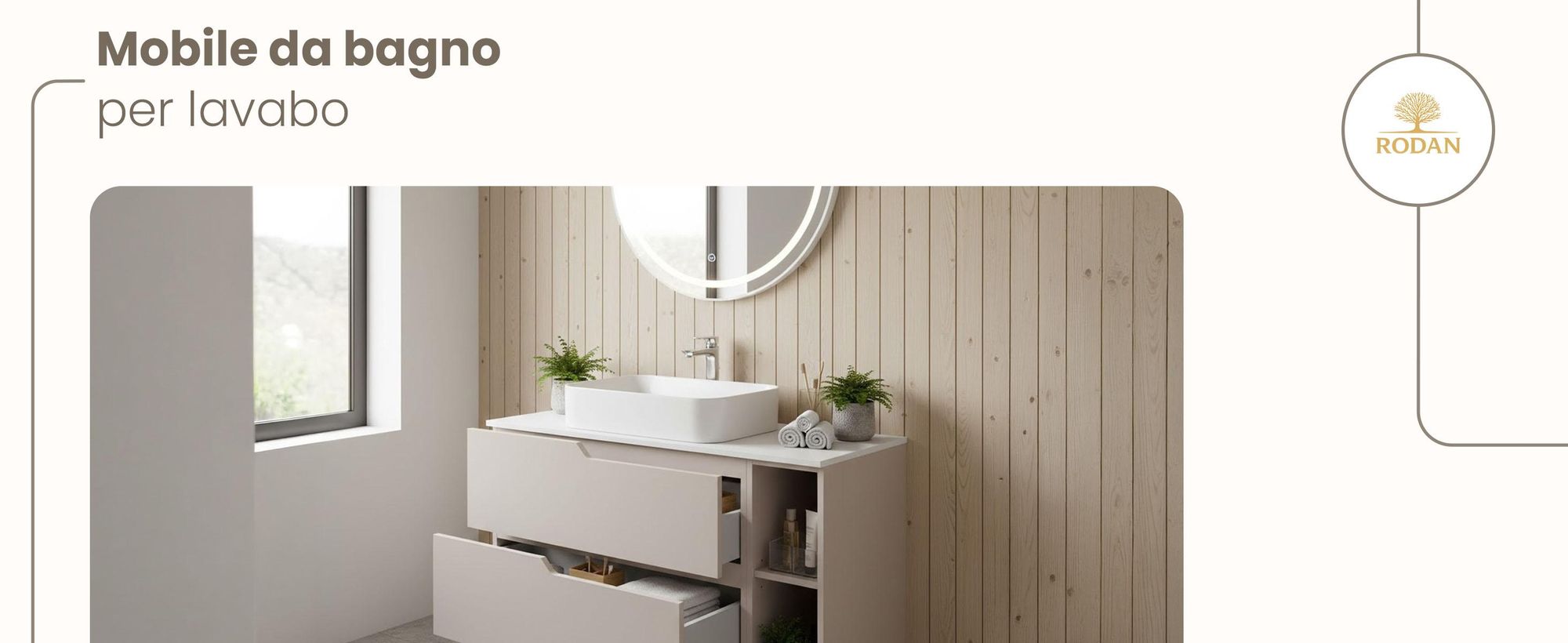 RODAN, mobile bagno, mobile sotto lavabo, mobile bagno moderno, mobili per il bagno