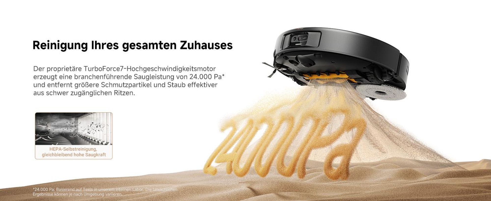 MOVA P50s Ultra Saug- und Wischroboter 24.000 Pa, Auto-Absaugstation, StepMaster, Dual-LiDAR, mit 1L Extra Reinigungsflüssigkeit