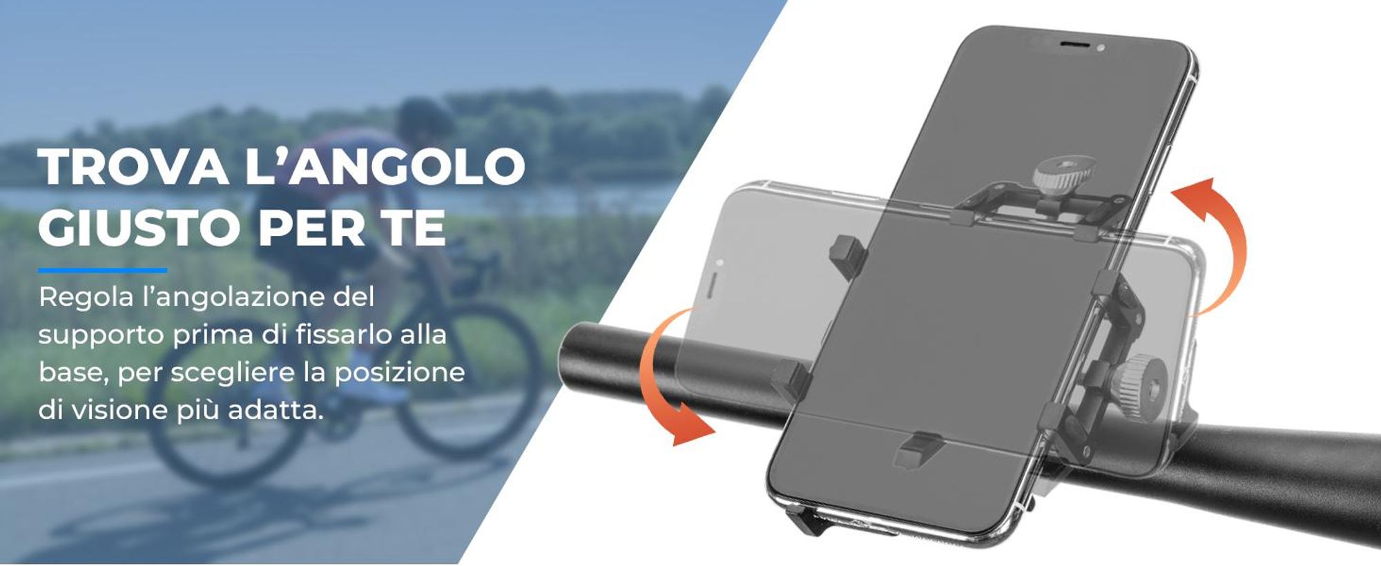 ROCKBROS Fahrrad Handyhalter Telefon Halterung Lenker Halter Schwarz