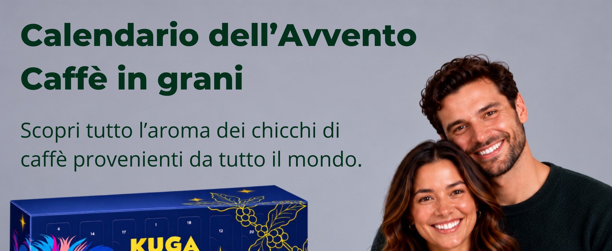 BOXILAND® caffè in grani calendario avvento 2026, 24 varietà, Fairtrade