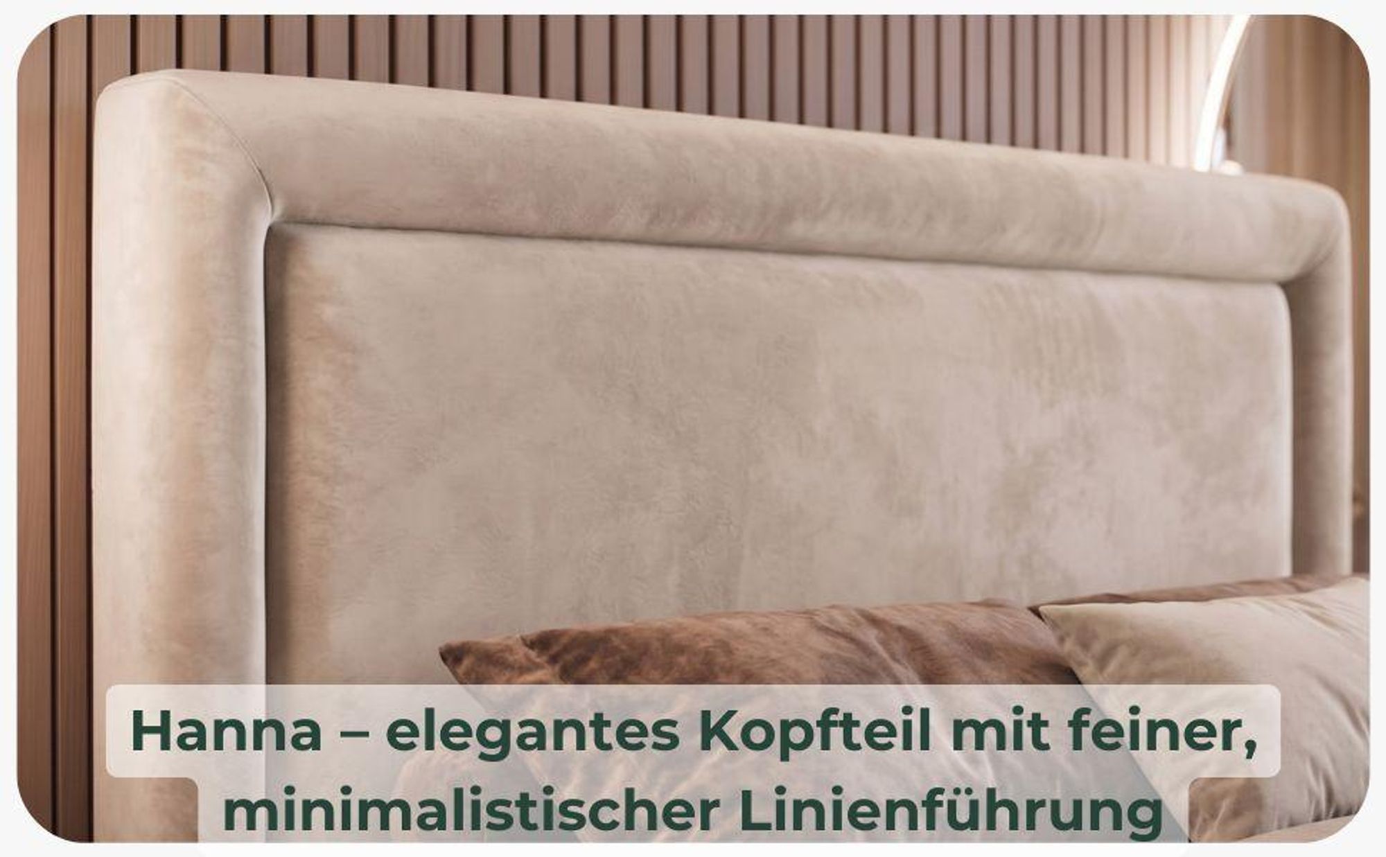 VALLH Polsterbett Bett 140x200 mit bettkasten Beige Samt - Kontinentalbett mit lattenrost (Hanna Piano 03)