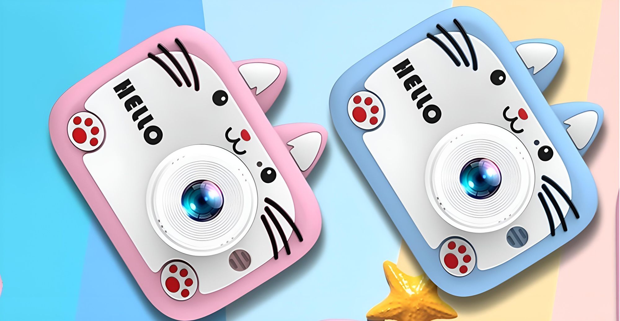 Digitale Fotokamera Für Kinder 40 Mp Kamera Spielzeug Spiele + 32Gb Karte
