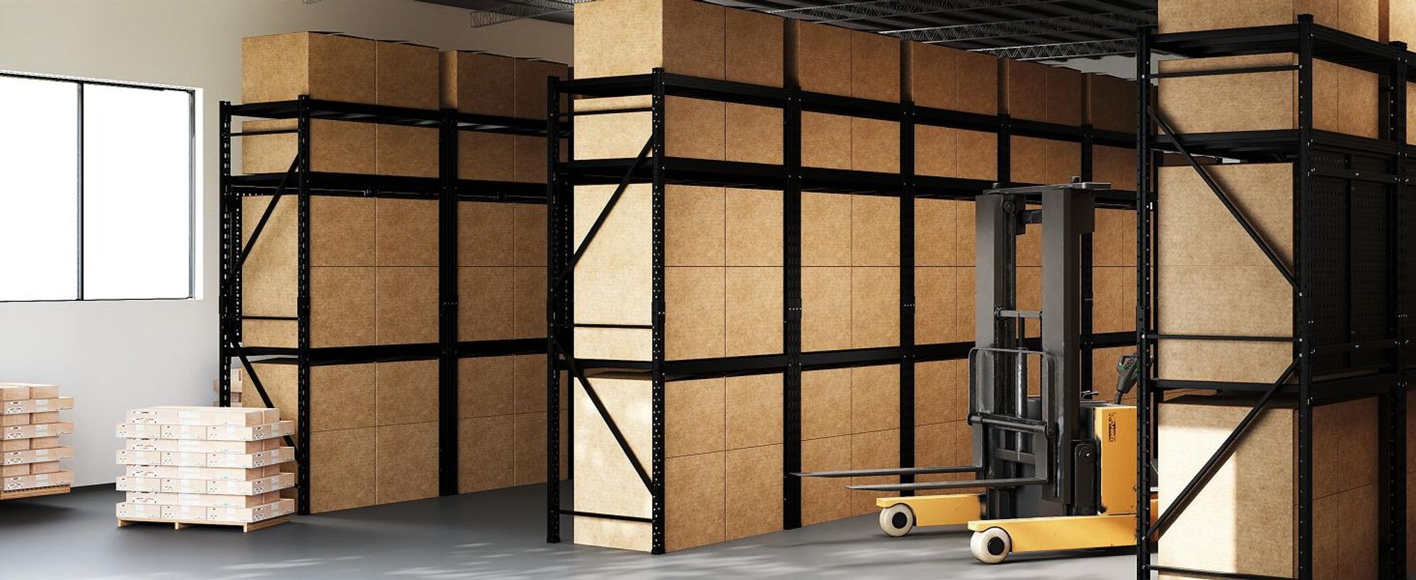FLEXISPOT Werkbank aus Stahl, Arbeitstisch mit Lochwänden und oberer Ablage, Lagerregal bis 200 kg, für Werkstatt, Lager, Büro und Haushalt (Schwarz)