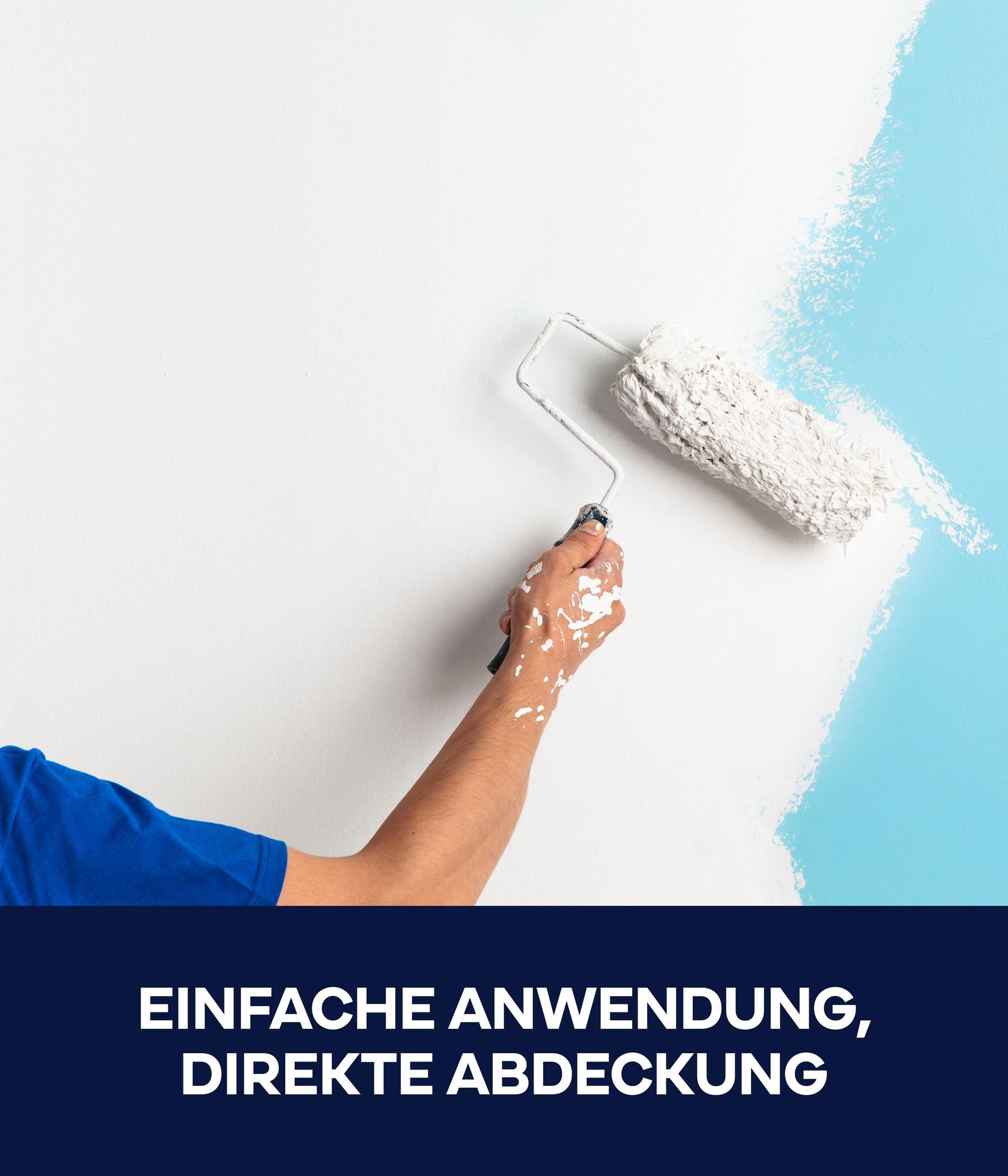 Plid Wandfarbe Schneeweiß 5L – für ca. 30m² / Innenfarbe Weiß mit hoher Deckkraft – matte Dispersionsfarbe, spritz- & geruchsarm