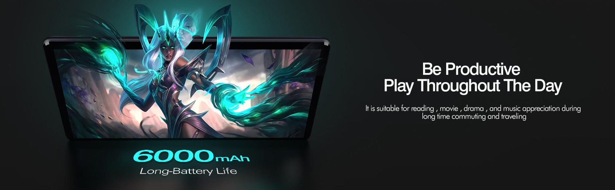VASOUN Tablet 10 Zoll Android 15 Tablet mit 3GB RAM 64GB ROM, 6000 mAh Akku, 1,8GHz Prozessor, Bluetooth, Wi-Fi, Type-C für Study Gaming Entertainment