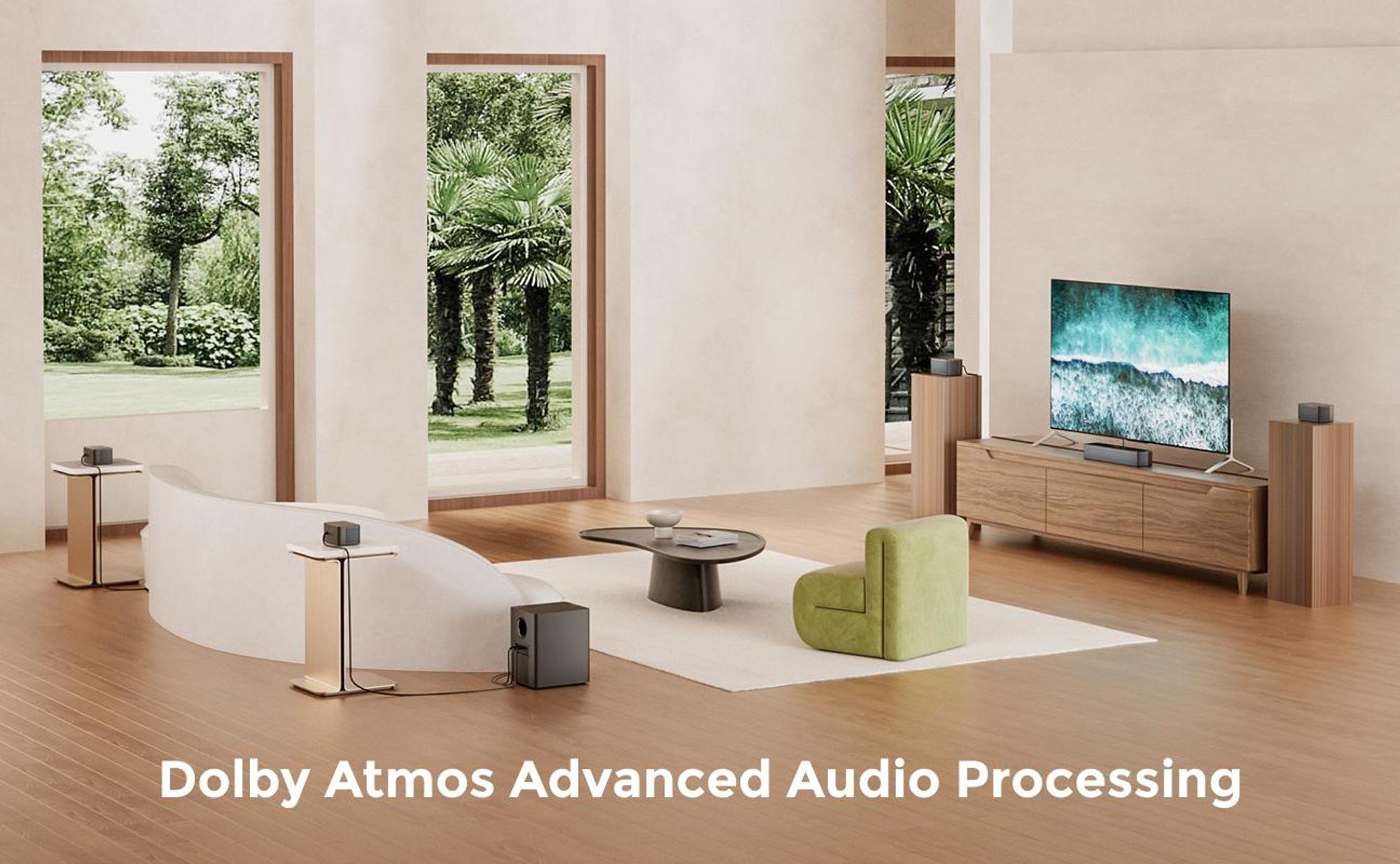 ULTIMEA 7.1 Dolby Atmos Soundbar für TV, Heimkino Sound Surround System, Poseidon D80 Boom