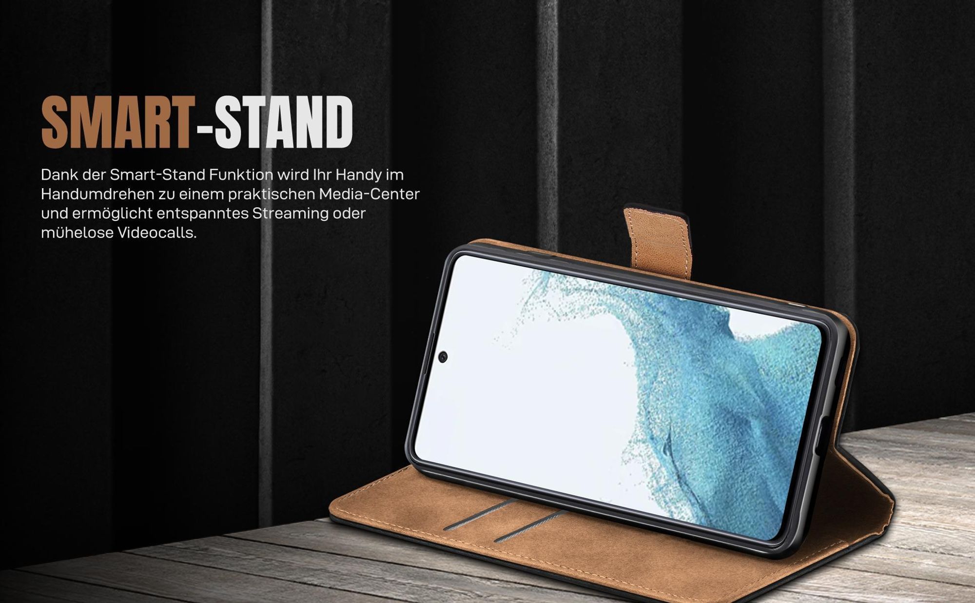 Hülle für Xiaomi Redmi A7 Pro mit praktischer Aufstellmodus für Videostreaming