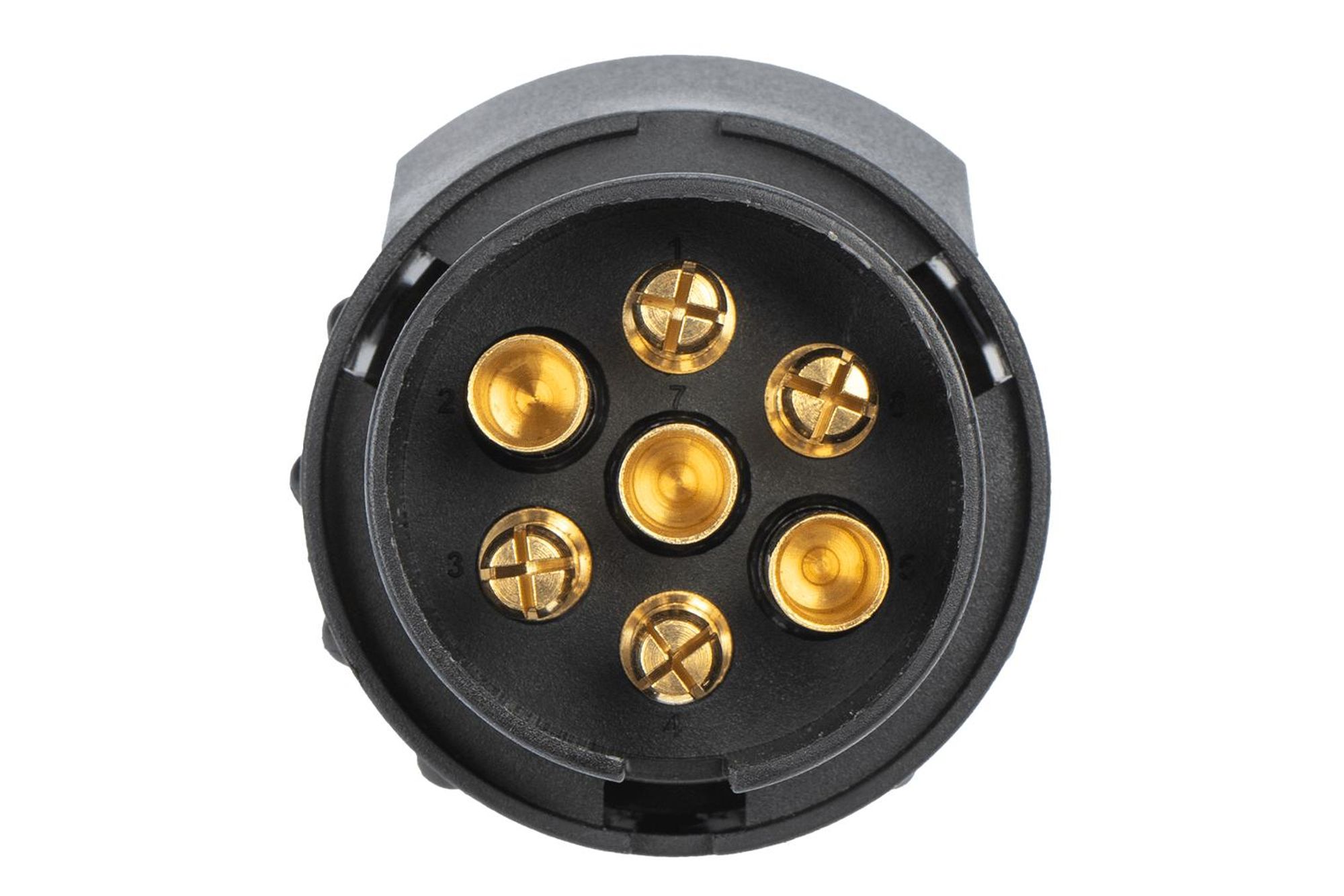 UNITRAILER Adapter 7 auf 13-polig 12 bis 24 V PVC rostgeschützte Metallstifte für Anhänger Anschluss an 7-polige Steckdose