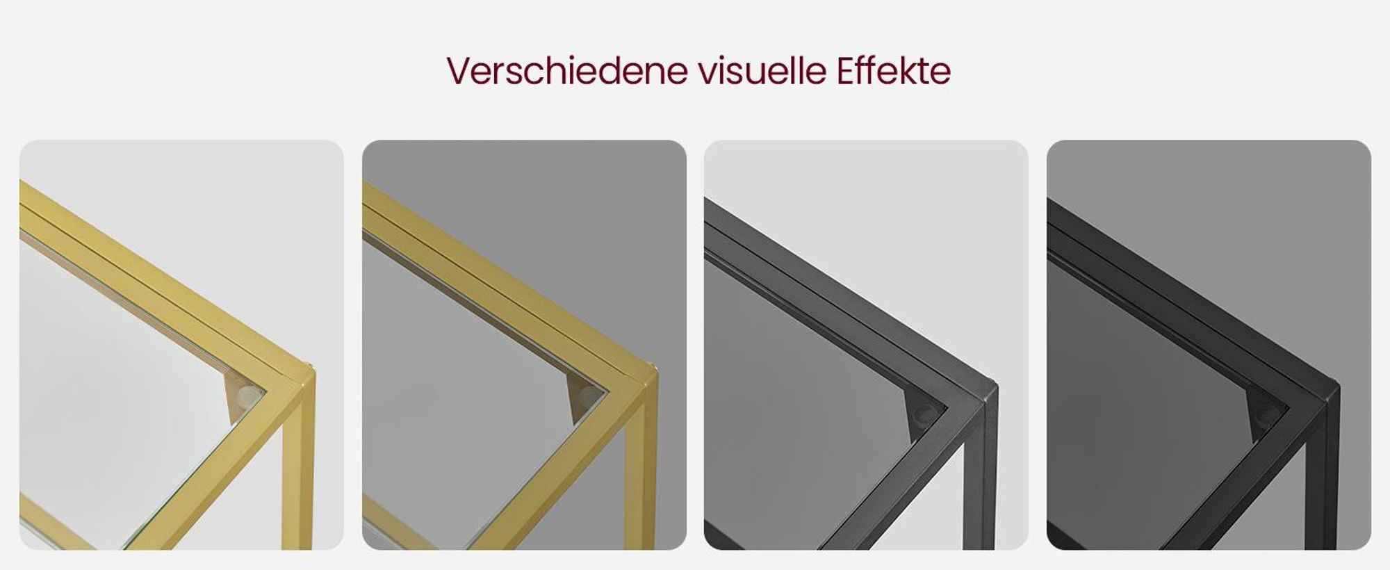 Regal mit 6 Ablagen, Badregal, gehärtetes Glas, einfache Montage