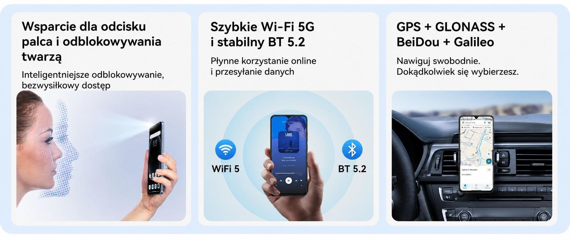Smartfon Blackview WAVE 10 bez umowy, system Android 16, 32+128 GB, dwie karty SIM, częstotliwość odświeżania 120 Hz, ekran 6,88", aparat 32 MP, zdjęcia na żywo, bateria 5000 mAh, Face ID, Wi-Fi 5G, system Doke OS 5.0