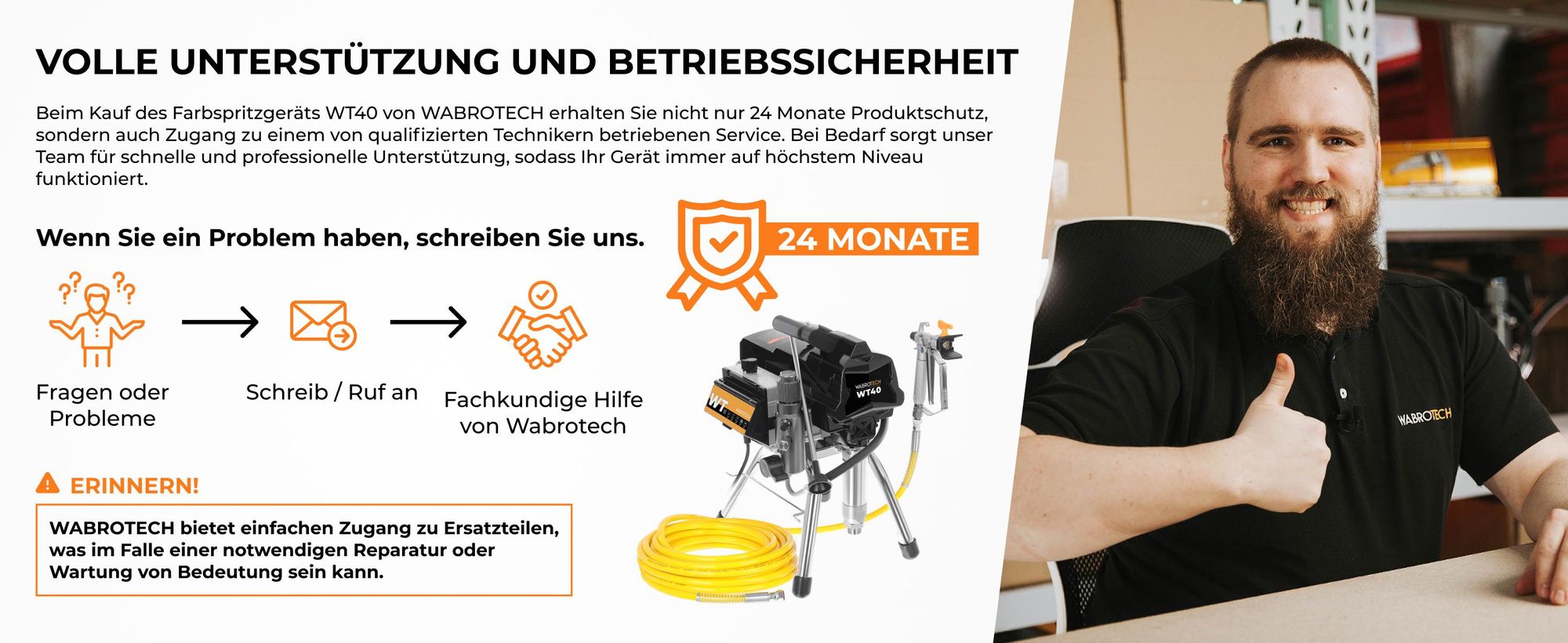 Hydrodynamische Farbsprühsystem Wandfarbe 3000 W WABROTECH WT40 Airless Farbsprühgerät 227 Bar Spritzgerät 4 L/min Airless Farbsprühsystem