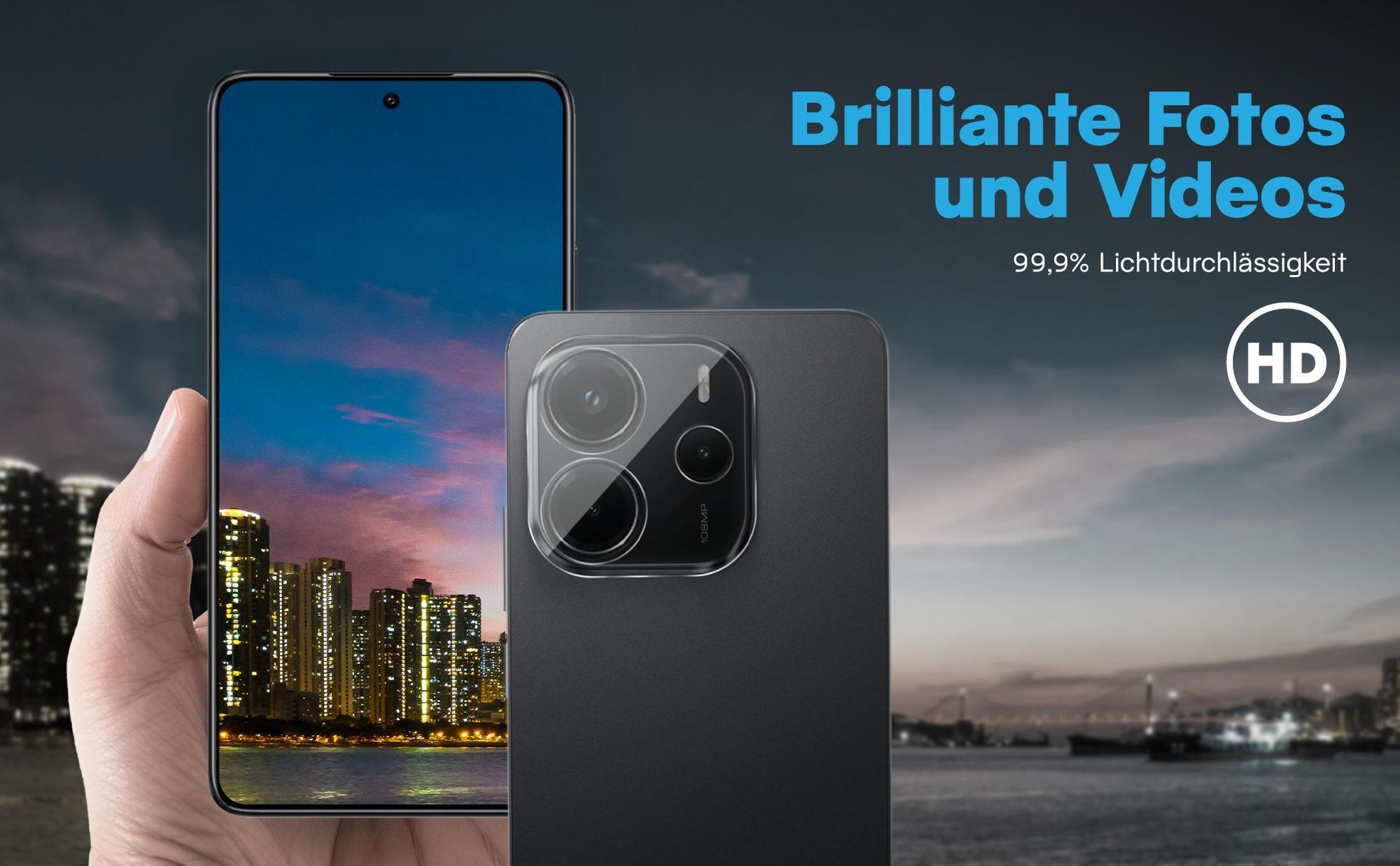 Brilliante Bildqualität mit dem Xiaomi Redmi Note 14 5G dank 99,9% Lichtdurchlässigkeit