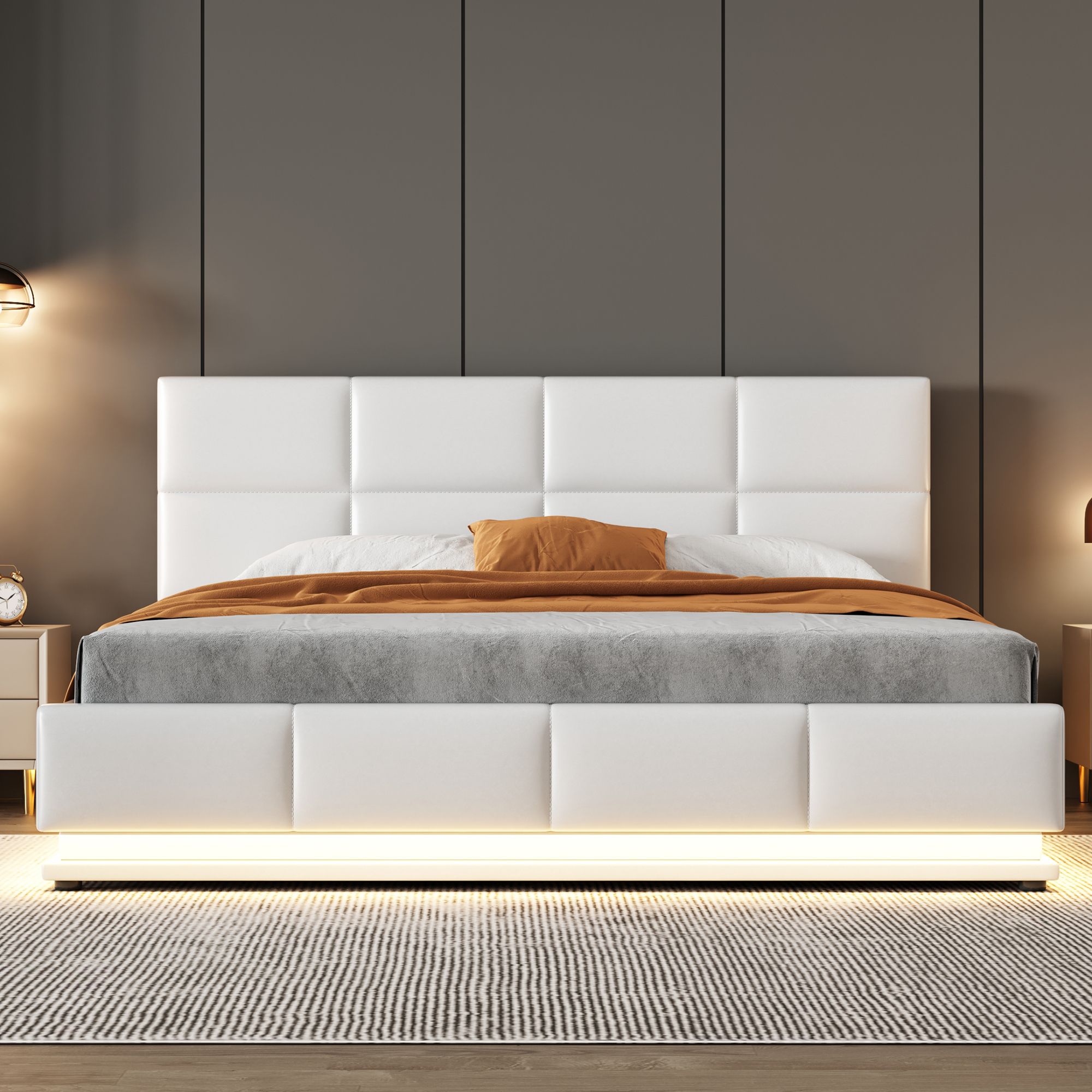 Bett mit LED