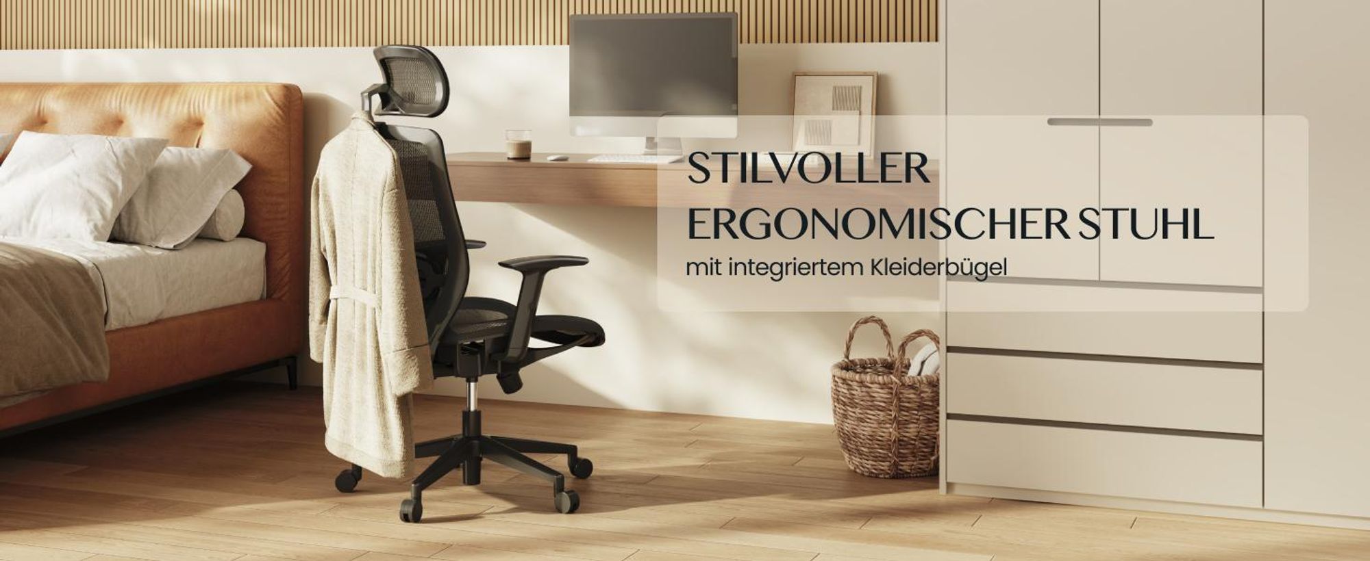 FlexiSpot OC3 Ergonomischer Bürostuhl, Schreibtischstuhl mit 2D-Kopfstütze, dynamischer Lendenstütze und verstellbaren Armlehnen, atmungsaktiv Schwarz